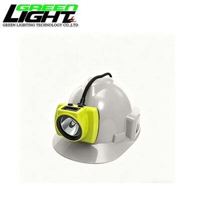 Rechargeable Mining Cap Lamp 16000Lux LED Miner Headlamp OLED Display IP68 Waterproof with Rear Strobe Light