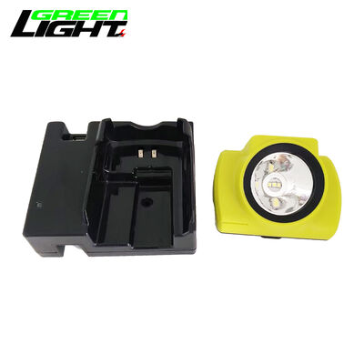 Rechargeable Cordless Miner Lamp - 25000Lux LED Cap Light, 12H Runtime, IP68 Rated